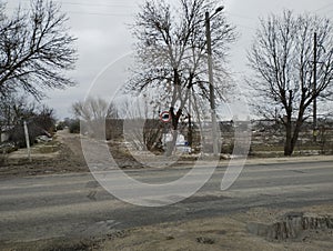 Wasteland on the outskirts of the city