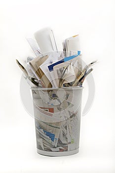 Wastepaper basket photo