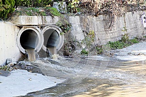 Wastewater channels and environmentalism photo
