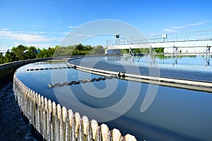 Wastewater treatment plant.