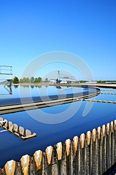 Wastewater treatment plant.