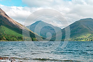 Wastwater lake in the Lake District National Park