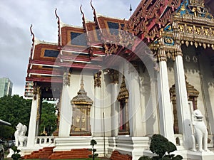 Wat Amarin Temple , Bangkok Thailand photo