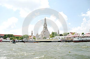 Wat Aron temple of Bangkok photo