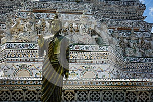 The Wat Arun Buddhist Temple in Bangkok, Thailand