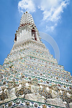 The Wat Arun Buddhist Temple in Bangkok, Thailand