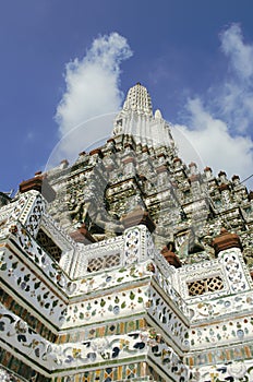 Wat Arun buddhist temple in Bankok, Thailand