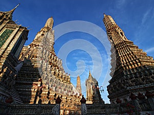 Wat Arun Pagoda in Bangkok Thailand photo