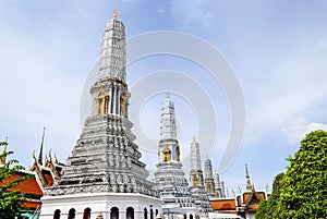 Wat Arun Ratchawararam, a Buddhist temple in Bangkok, Thailand.