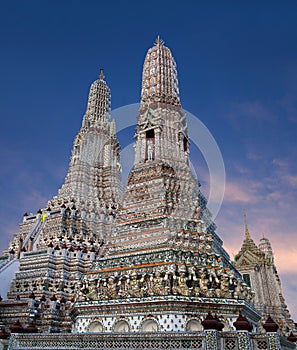 Wat Arun Ratchawararam Ratchawaramahawihan or Wat Arun - Buddhist temple in Bangkok, Thailand photo