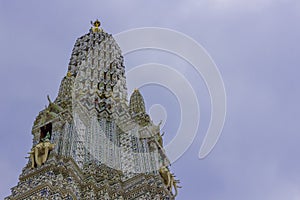 Wat Arun Ratchawararam Ratchawaramahawihan is one of the best known landmarks Bangkok photo