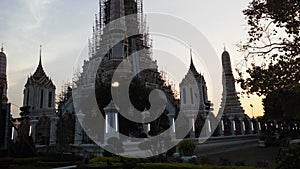 Wat Arun Ratchawararam Ratchawaramahawihan, Wat Arun, Temple of Dawn during Sunset in Bangkok, Thailand.