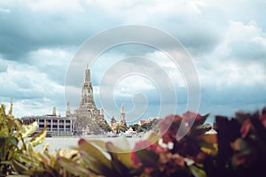 Wat Arun temple at the best view point.