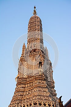 Wat Arun or `Temple of Dawn` is a beautiful Buddhist temple and landmarks of Bangkok