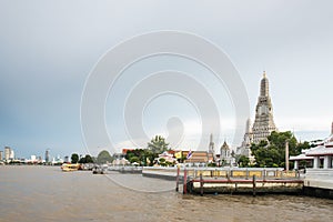 Wat Arun,Temple of Dawn the landmark of Bangkok,Thailand