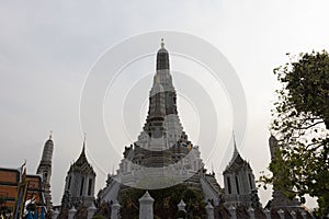 Wat Arun Temple at sunset in bangkok Thailand