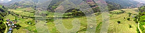 Wat Ban Wen rice fields in Nan province, Thailand