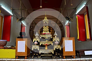 Wat Bangchak in Ko Kret, Pakkred, Nonthaburi, Thailand.