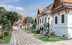 Wat Benchamabophit temple, landmark for tourist at Bangkok,Thailand. Most favorite landmark for travel