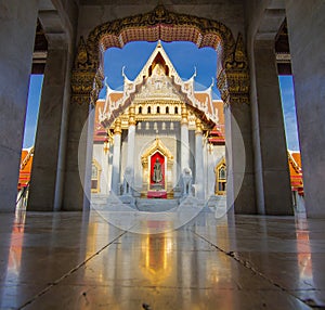 Wat Benjamabopit marble temple photo