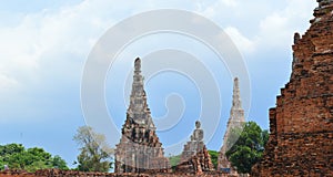 Wat Chai Wattanaram, Ancient Temple in Ayutthaya, Thailand