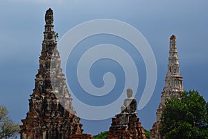 Wat Chai Wattanaram, Ancient Temple in Ayutthaya, Thailand