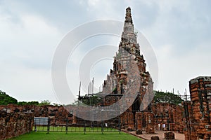 Wat Chai Wattanaram, Ancient Temple in Ayutthaya, Thailand