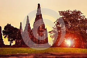 Wat chai wattanaram ayutthaya world heritage site of unesco thailand