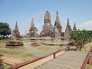 Wat Chai Watthanaram in Ayutthaya province Thailand
