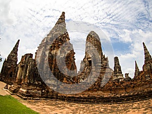 Wat Chai Watthanaram in Ayutthaya, Thailand.