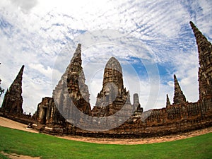 Wat Chai Watthanaram in Ayutthaya, Thailand.