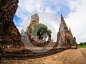 Wat Chai Watthanaram in Ayutthaya, Thailand.