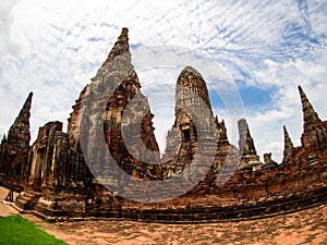 Wat Chai Watthanaram in Ayutthaya, Thailand.