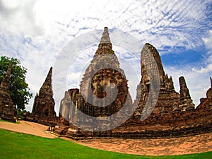 Wat Chai Watthanaram in Ayutthaya, Thailand.