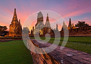 Wat Chai Watthanaram in Ayutthaya, Thailand