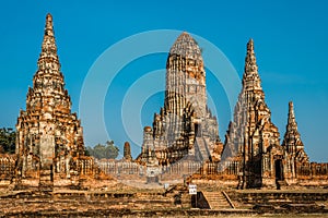 Wat Chai Watthanaram temple Ayutthaya bangkok thailand