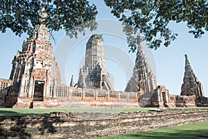 Wat Chai Watthanaram temple in ayutthaya Thailand