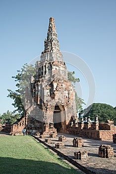 Wat Chai Watthanaram temple in ayutthaya Thailand