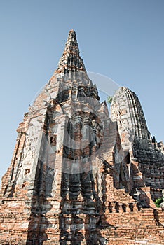 Wat Chai Watthanaram temple in ayutthaya Thailand