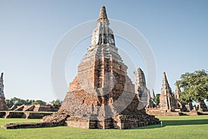 Wat Chai Watthanaram temple in ayutthaya Thailand