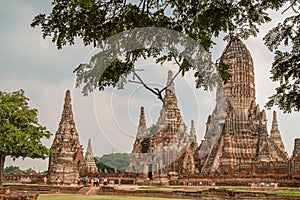 Wat Chaiwatthanaram the ancient buddhist temple in Ayutthaya historical park