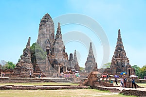 WAT CHAIWATTHANARAM in Ayutthaya, Thailand. It is part of the World Heritage Site - Historic City of Ayutthaya