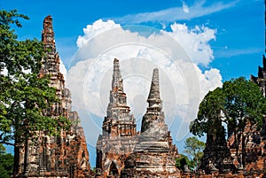 Wat Chaiwatthanaram, the historical park in Ayutthaya province o