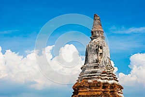 Wat Chaiwatthanaram, the historical park in Ayutthaya province o