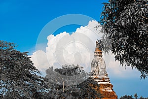 Wat Chaiwatthanaram, the historical park in Ayutthaya province o