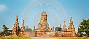 Wat Chaiwatthanaram. Panorama photo