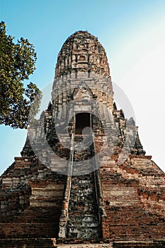 Wat Chaiwatthanaram temple in Ayuthaya Historical Park , The ancient city of Ayutthaya