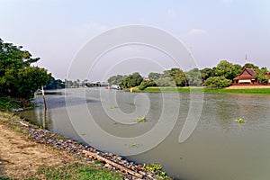 Wat Chaiwatthanaram temple in Ayuthaya Historical Park - Thailand