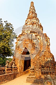 Wat Chaiwatthanaram temple in Ayuthaya Historical Park - Thailand