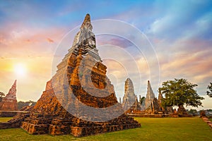 Wat Chaiwatthanaram temple in Ayuthaya Historical Park,Thailand